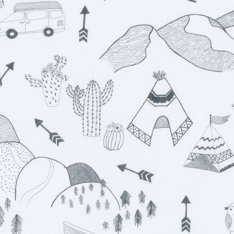 Black and White Wild Wanderer