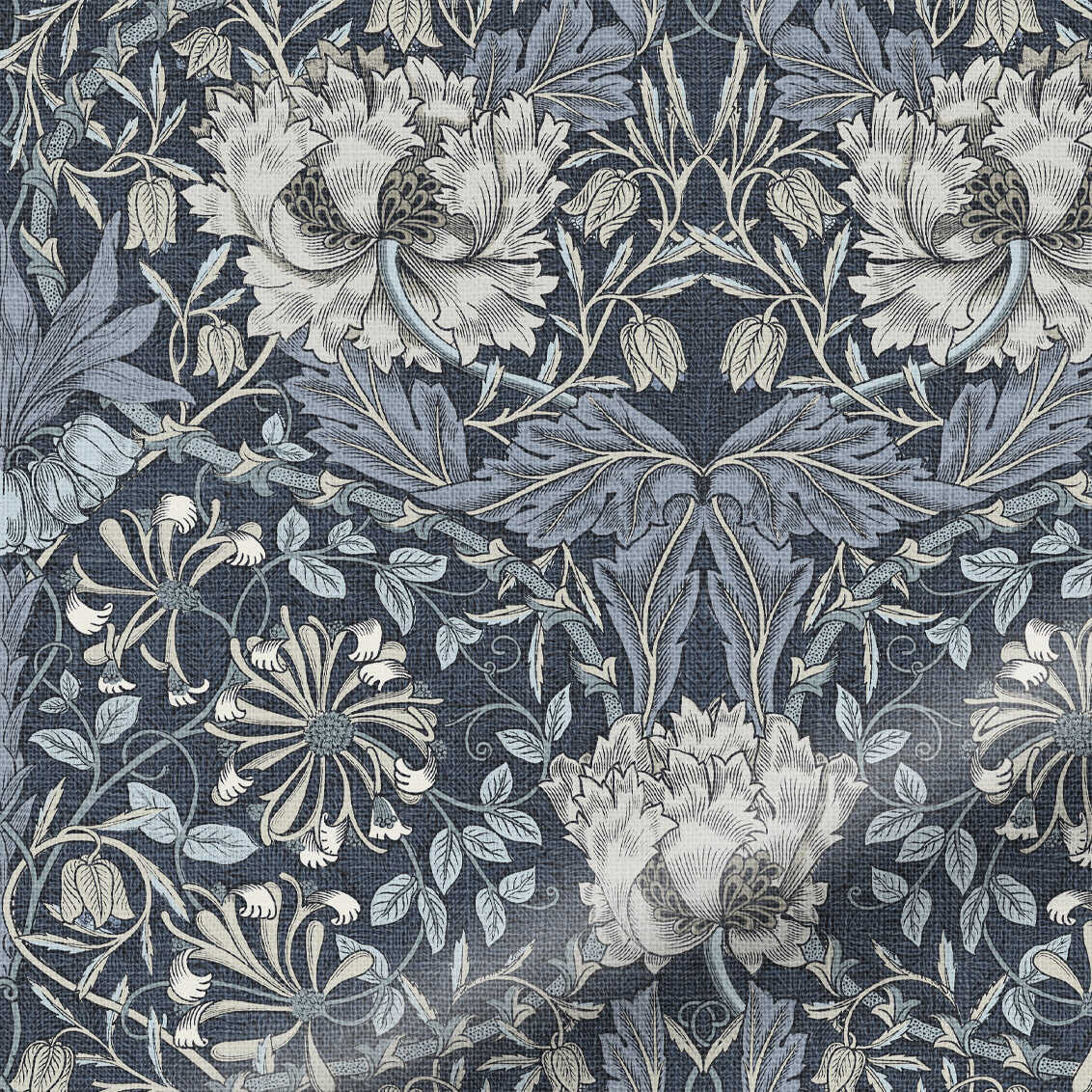 Honeysuckle and Tulip Grey Blue