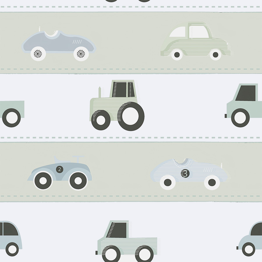 Retro Cars with Cream Roads