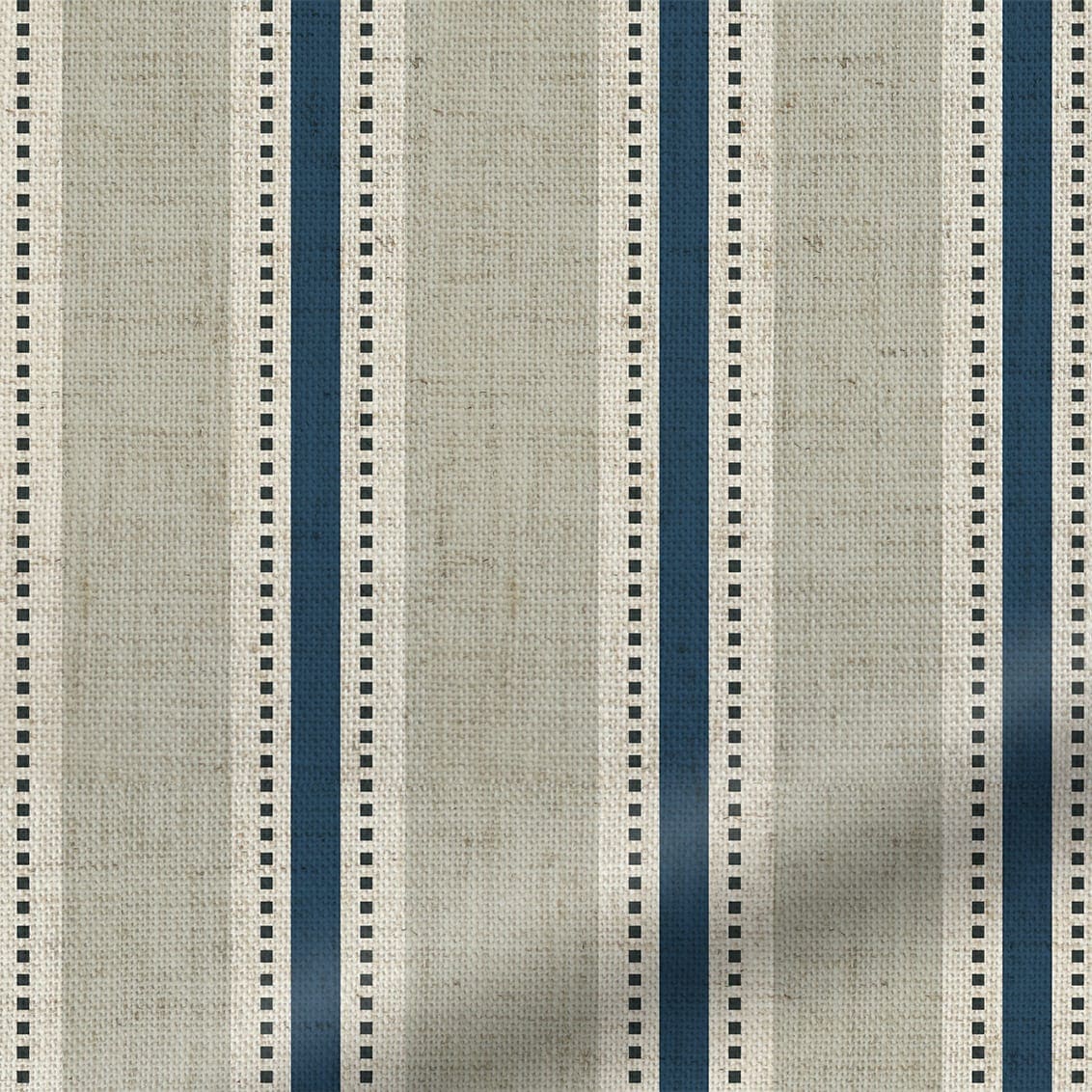 Twill Linen Deep Blue