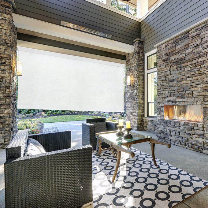 1% SheerWeave Value Outdoor Solar Roller Shades 5107