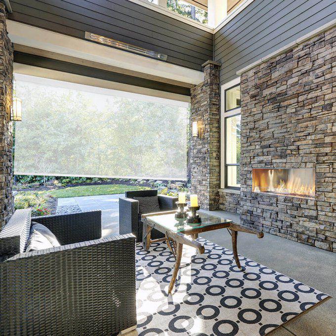 10% SheerWeave Value Outdoor Solar Roller Shades 5118