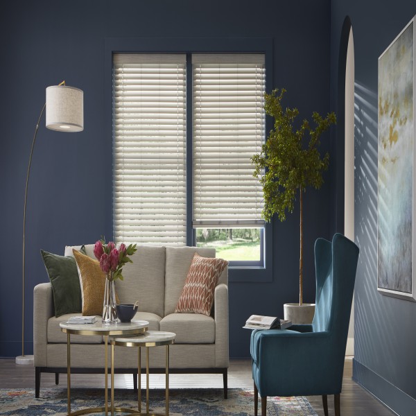 2 1/2" Designer Faux Wood Blinds 9390