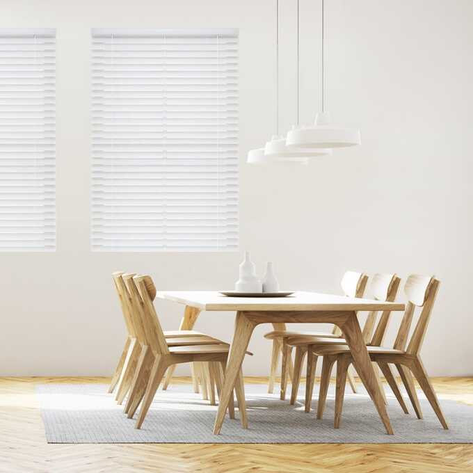 2 1/2" Designer Faux Wood Blinds 9290