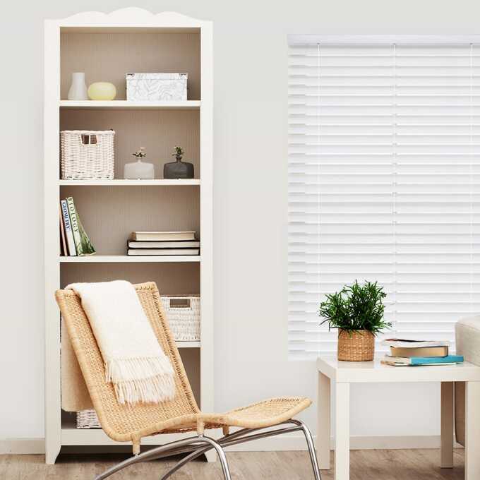 2 1/2" Designer Faux Wood Blinds 9291