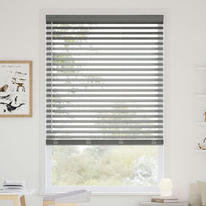 2 1/2" Designer Heritage Faux Wood Blinds