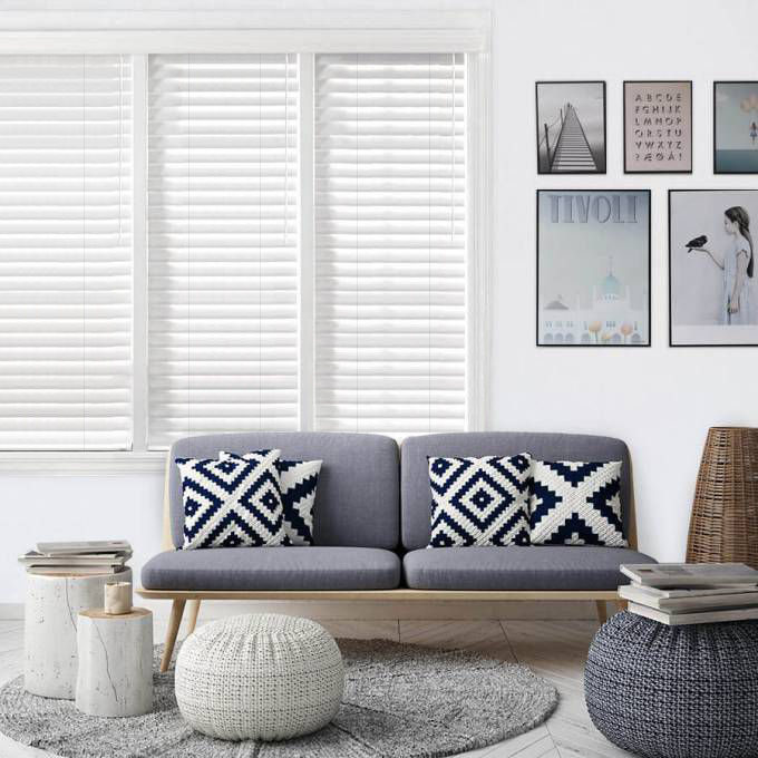 2" Designer Faux Wood Blinds 9188