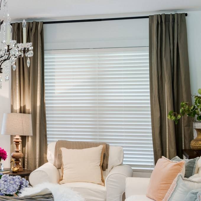 2" Premium Faux Wood Blinds - Tilt Only 4765