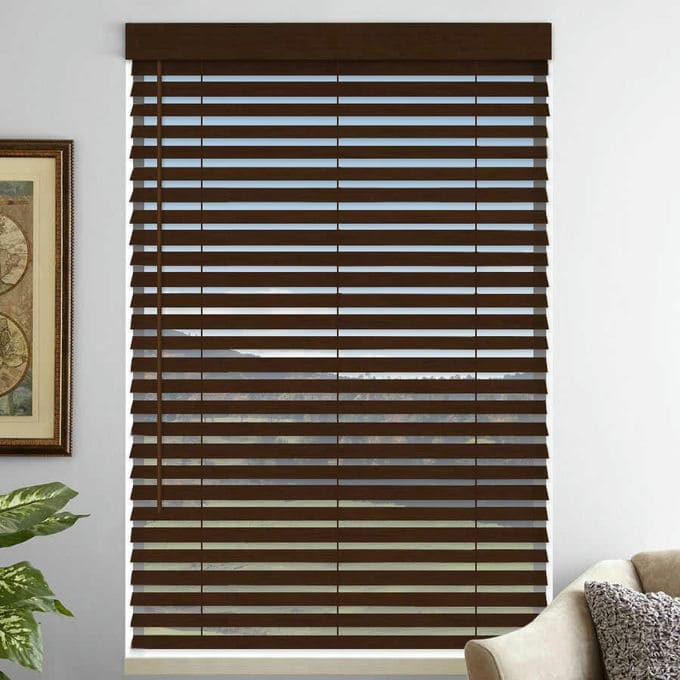 2" Premium Faux Wood Blinds - Tilt Only