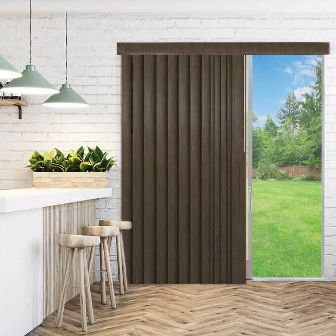 Classic Faux Wood Vertical Blinds 9658