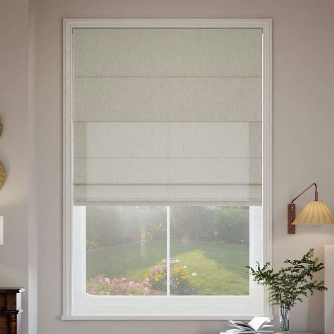 Designer Double Roman Shades 10979