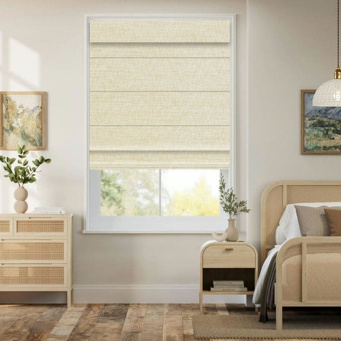 Designer Luxe Blackout Roman Shades 10740