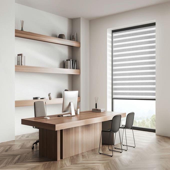 Designer Luxe Light Filtering Zebra Blinds 10188