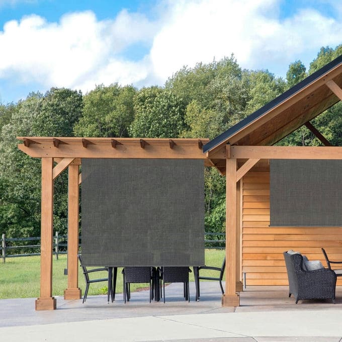 Designer Outdoor Solar Roller Shades 10128