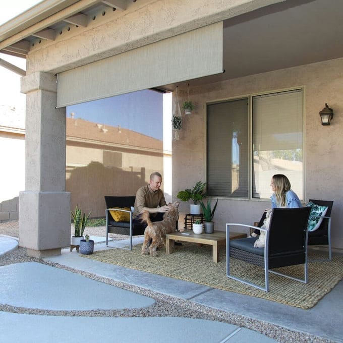 Designer Outdoor Solar Roller Shades 10125
