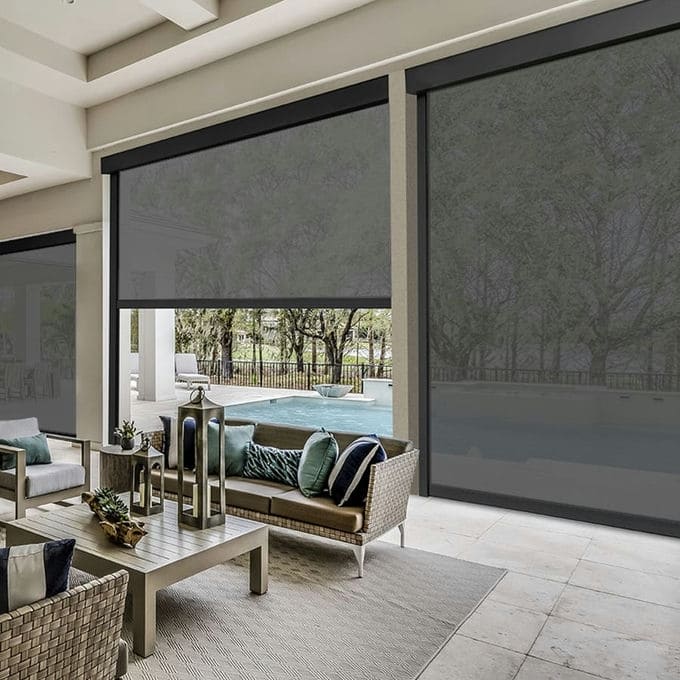 Designer Retractable Side-Track Patio Screens 11021