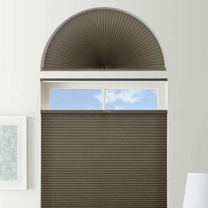 Double Cell Light Filtering Arch Window Shades