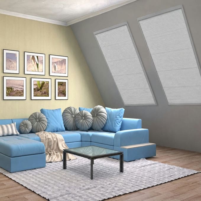 Motorized Light Filtering Skylight Shades 11069