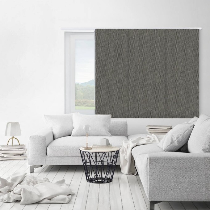 Premium Blackout Fabric Panel Track Blinds 8336