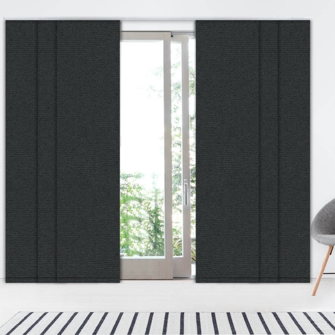 Premium Blackout Fabric Panel Track Blinds 8338