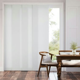 Premium Light Filtering Fabric Panel Track Blinds