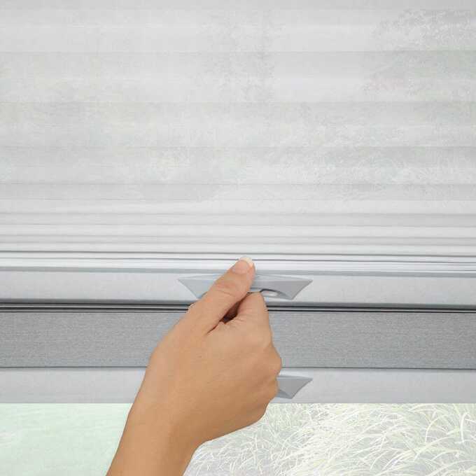Premium Two Fabric Top-Down Bottom-Up Light Filtering Cellular Shades 9227