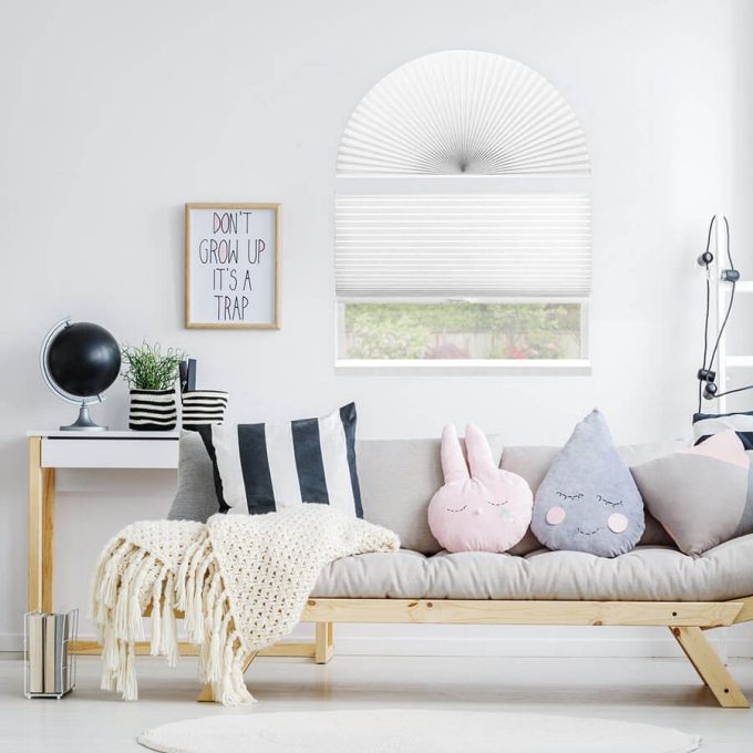 Single Cell Light Filtering Arch Window Shades 7170