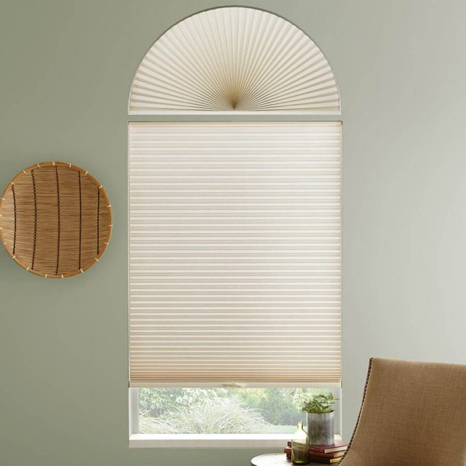 Single Cell Light Filtering Arch Window Shades 7172