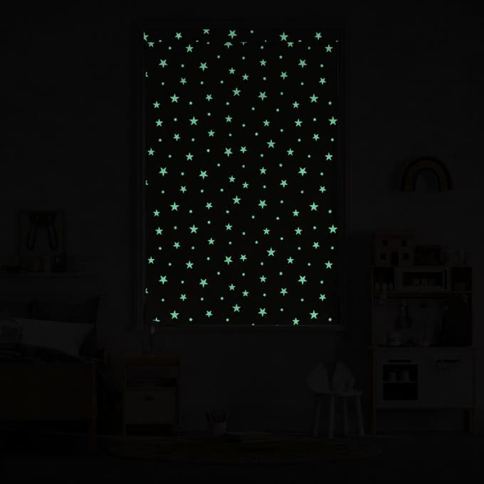 Stargazer Glow-in-the-Dark Kids’ Roller Shades 11056