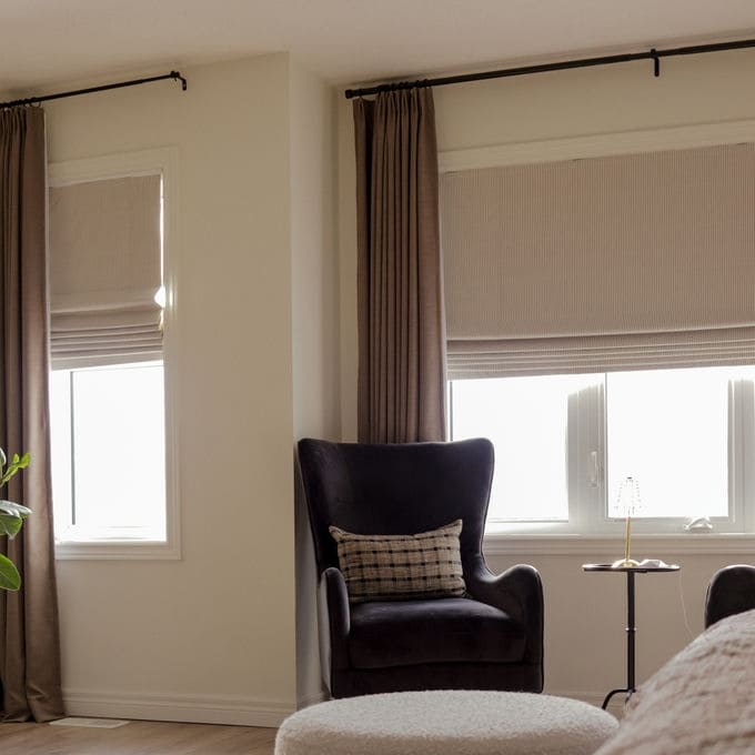 Striped Roman Shades 10801