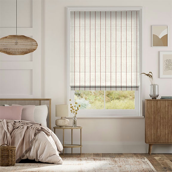 Striped Roman Shades