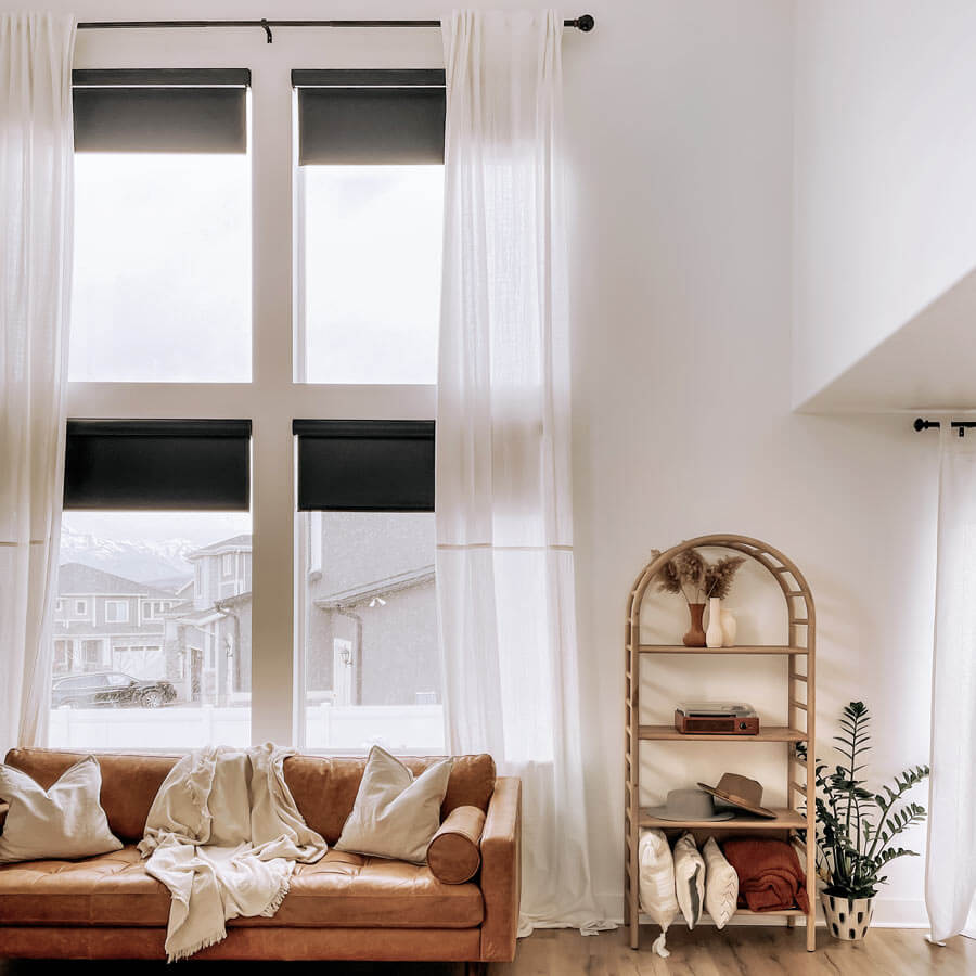 Super Value Vinyl Blackout Roller Shades 8895