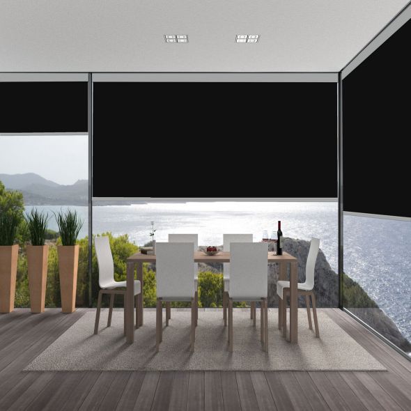 Value Vinyl Blackout Roller Shades 5878