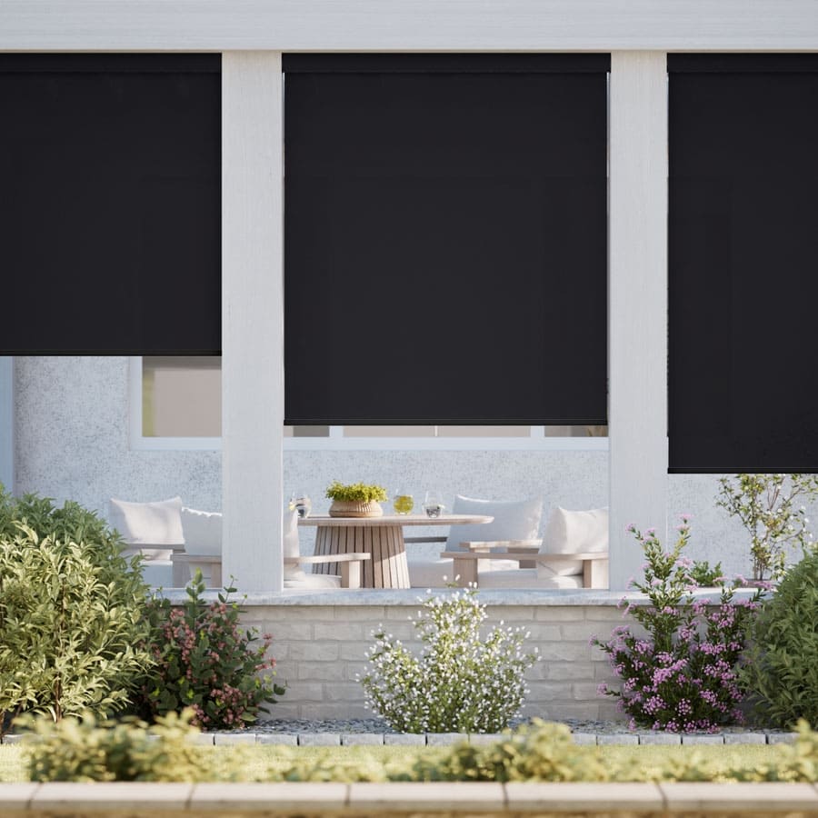1% SheerWeave Value Outdoor Solar Roller Shades 1095