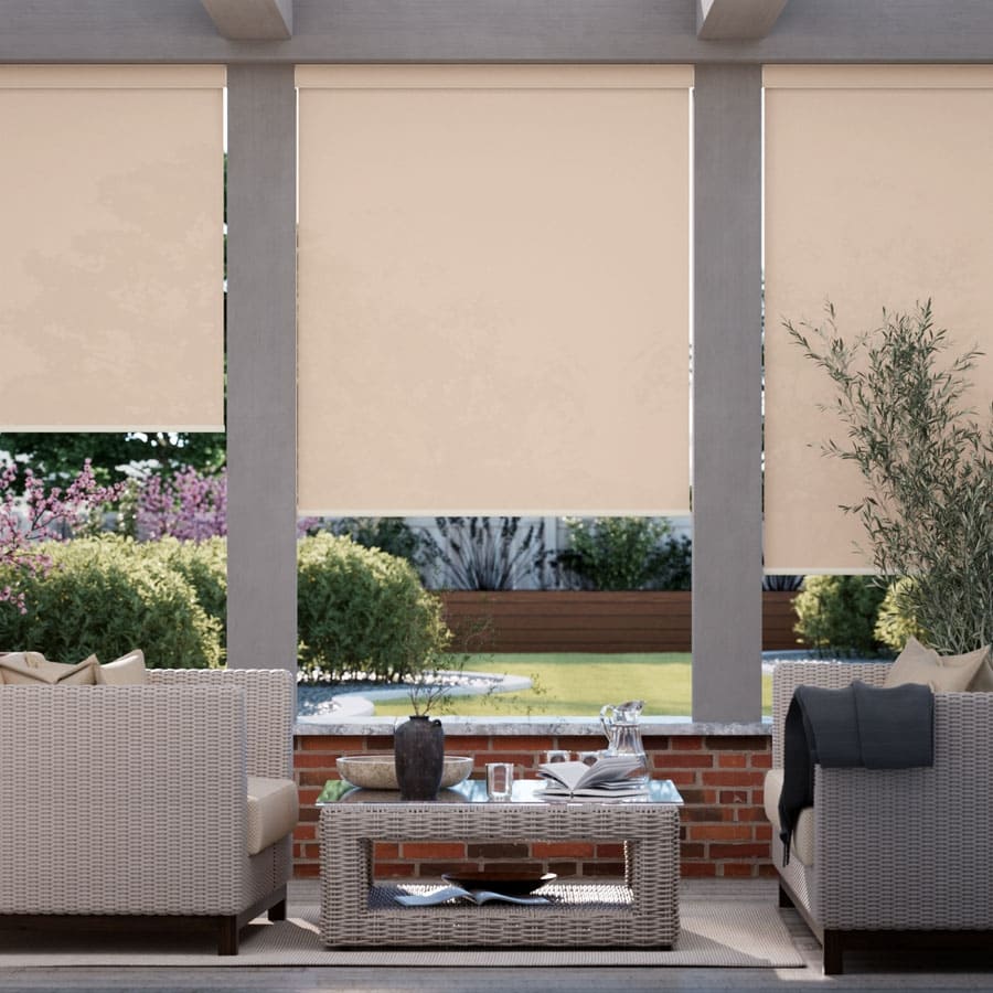 1% SheerWeave Value Outdoor Solar Roller Shades 1095