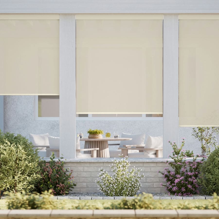 1% SheerWeave Value Outdoor Solar Roller Shades 1095