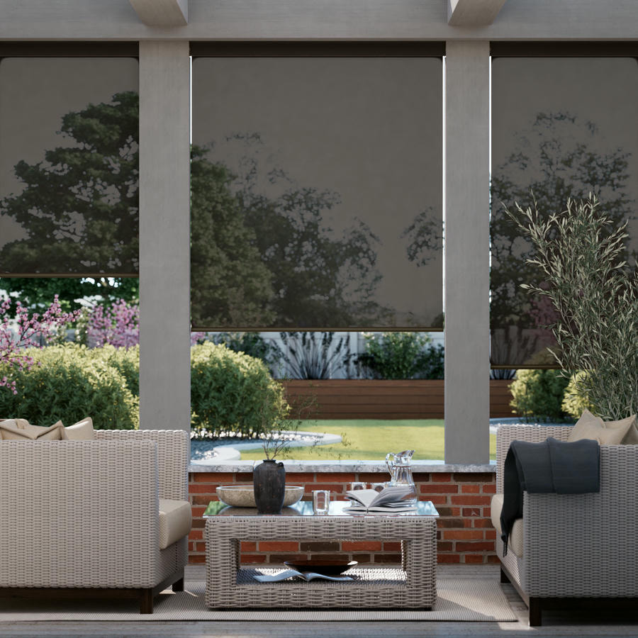 10% SheerWeave Value Outdoor Solar Roller Shades 1096