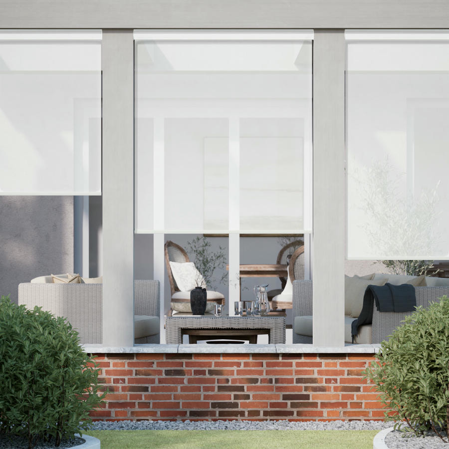 10% SheerWeave Value Outdoor Solar Roller Shades 1096