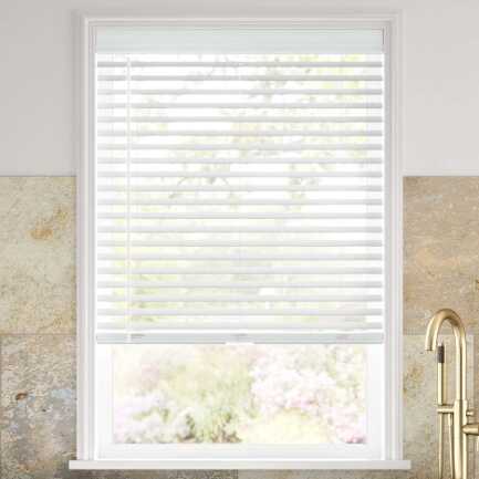 2 1/2" Designer Faux Wood Blinds