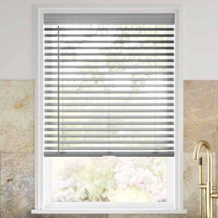 2 1/2" Designer Faux Wood Blinds