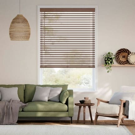 2" Designer Faux Wood Blinds
