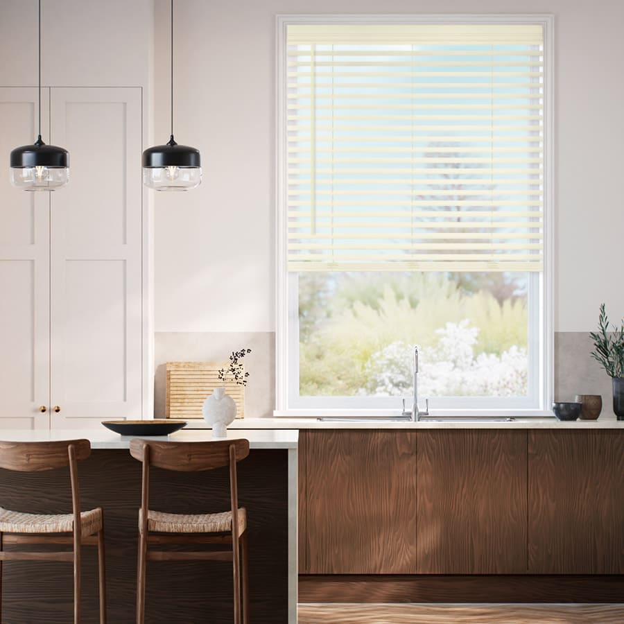 2" Designer Luxe Faux Wood Blinds 1801