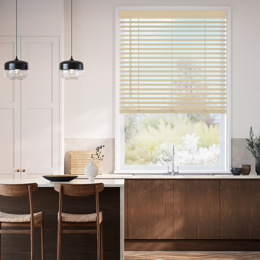2" Designer Luxe Faux Wood Blinds 1801