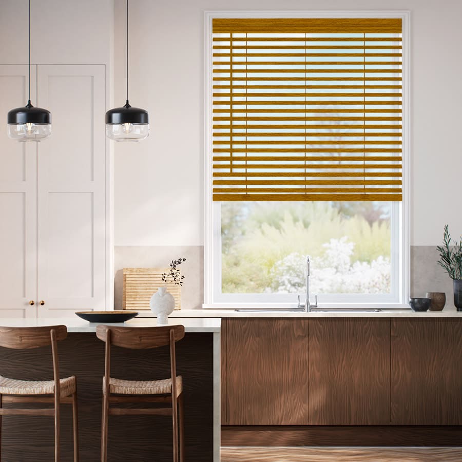 2" Designer Luxe Faux Wood Blinds 1801