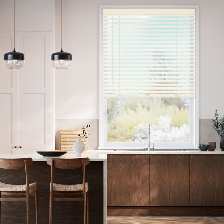 2" Designer Luxe Faux Wood Blinds 1801