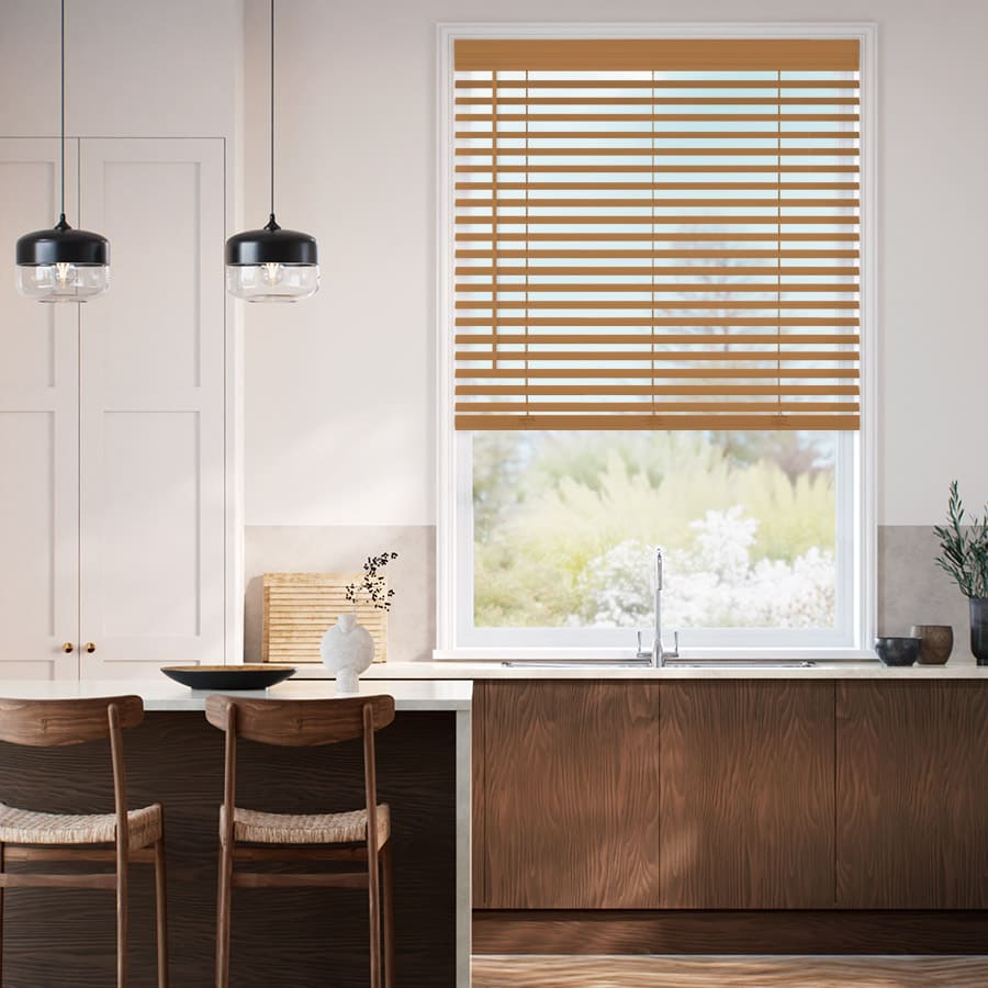 2" Designer Luxe Faux Wood Blinds 1801