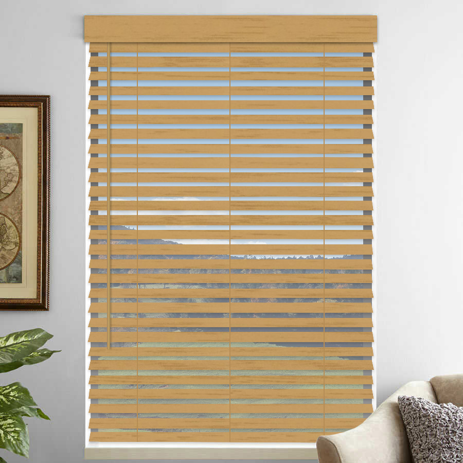 2" Premium Faux Wood Blinds - Tilt Only 1075