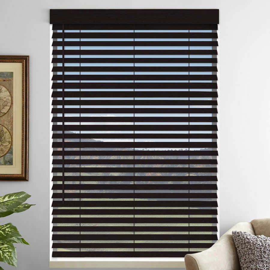 2" Premium Faux Wood Blinds - Tilt Only 1075
