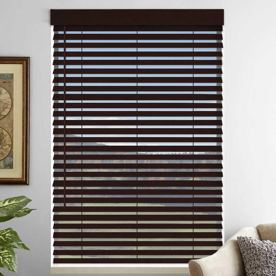 2" Premium Faux Wood Blinds - Tilt Only 1075