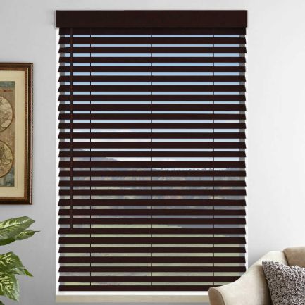 2" Premium Faux Wood Blinds - Tilt Only
